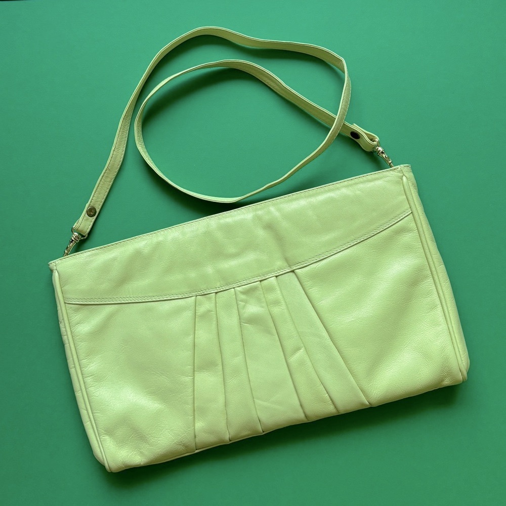 Citrusy Vintage Leather Handbag Purse Crossbody